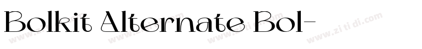 Bolkit Alternate Bol字体转换